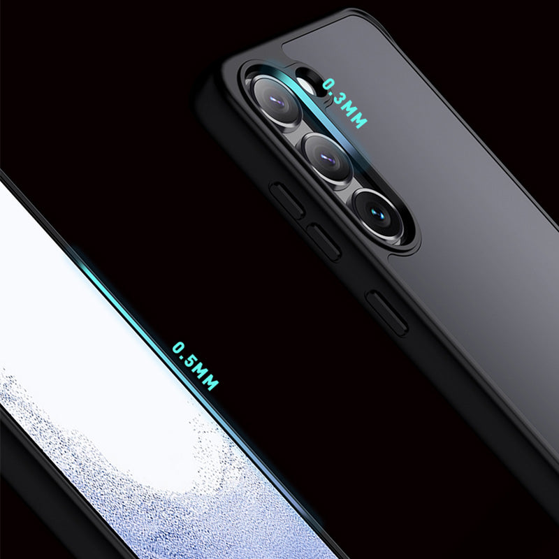 X-LEVEL til Samsung Galaxy S23+ Fall Protection Airbags Matt cover TPU+PC telefoncover - sort X-LEVEL til Samsung Galaxy S23+ Fall Protection Airbags Matt cover TPU+PC telefoncover - sort